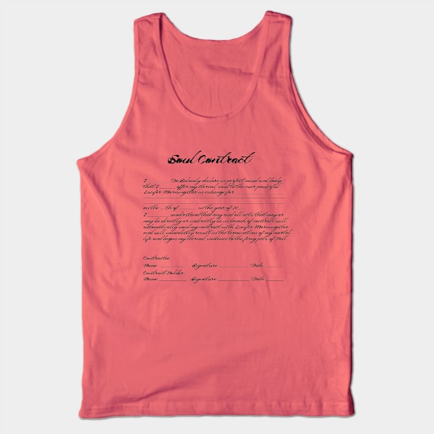 Lucifers Favor / Deal With the Devil Scripture Tank Top by mightbelucifer